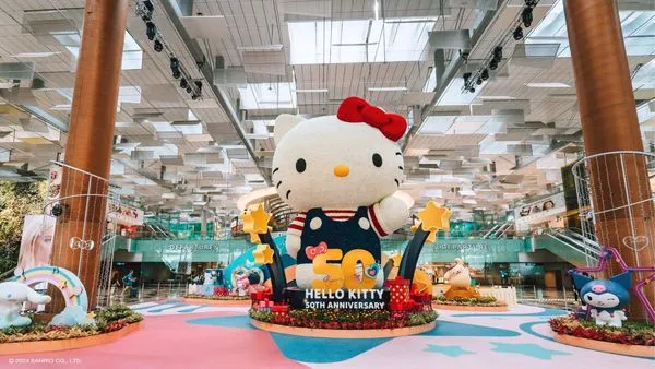 ▲新加坡樟宜機場hello kitty園遊會。（圖／新加坡樟宜機場提供）