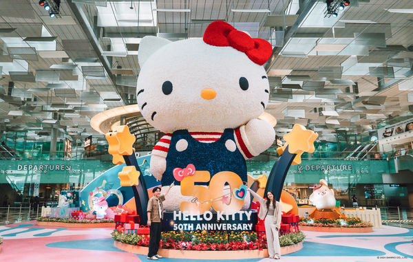 ▲新加坡樟宜機場hello kitty園遊會。（圖／新加坡樟宜機場提供）