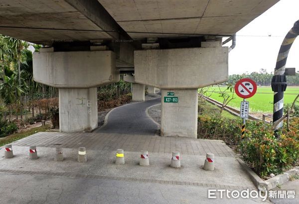 ▲屏東警分局取締違規闖入「鐵道橋下自行車道」行為             。（圖／記者陳崑福翻攝）