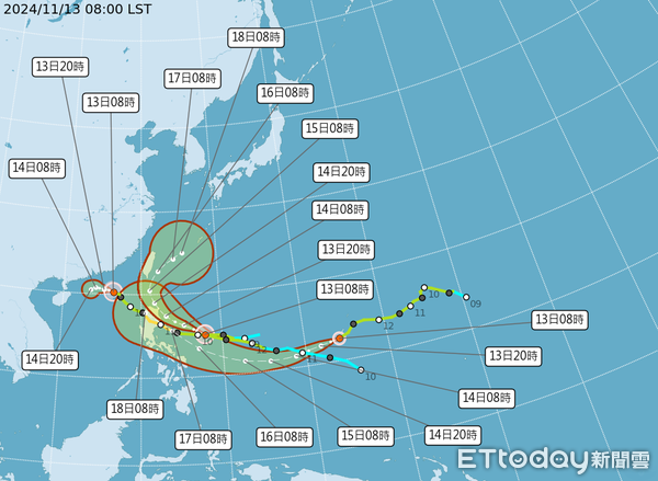 ▲天兔已轉為中度颱風，預期風雨可能影響台灣東部，民眾應對登山健行活動做聰明的選擇。（圖／太管處提供）