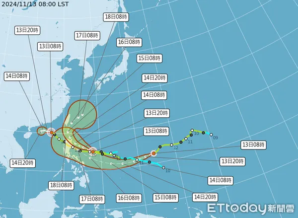 ▲天兔已轉為中度颱風，預期風雨可能影響台灣東部，民眾應對登山健行活動做聰明的選擇。（圖／太管處提供）