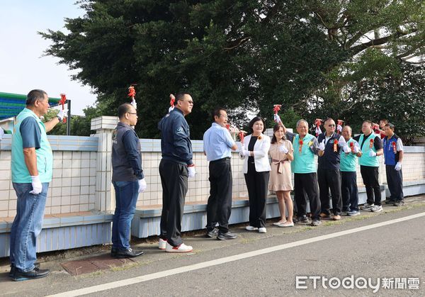 ▲雲林大埤鄉仁和國小暨大埤鄉立幼兒園通學步道舉行動工典禮。（圖／記者王悉宇翻攝）