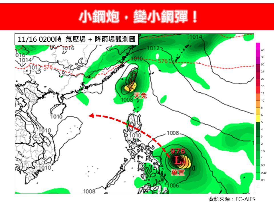 ▲▼小鋼炮，變小鋼彈！（圖／翻攝臉書／林老師氣象站）