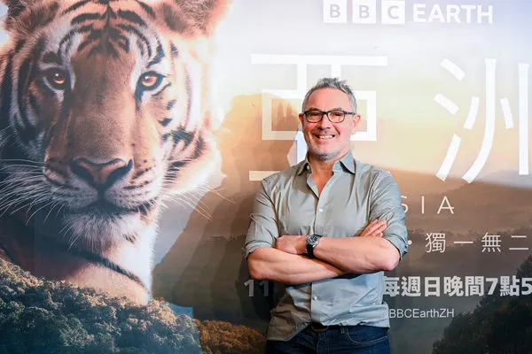 ▲BBC Studios自然歷史部門負責人喬尼基林（Jonny Keeling），日前來台宣傳年度旗艦鉅獻《亞洲》（Asia）。（圖／BBC Earth提供）