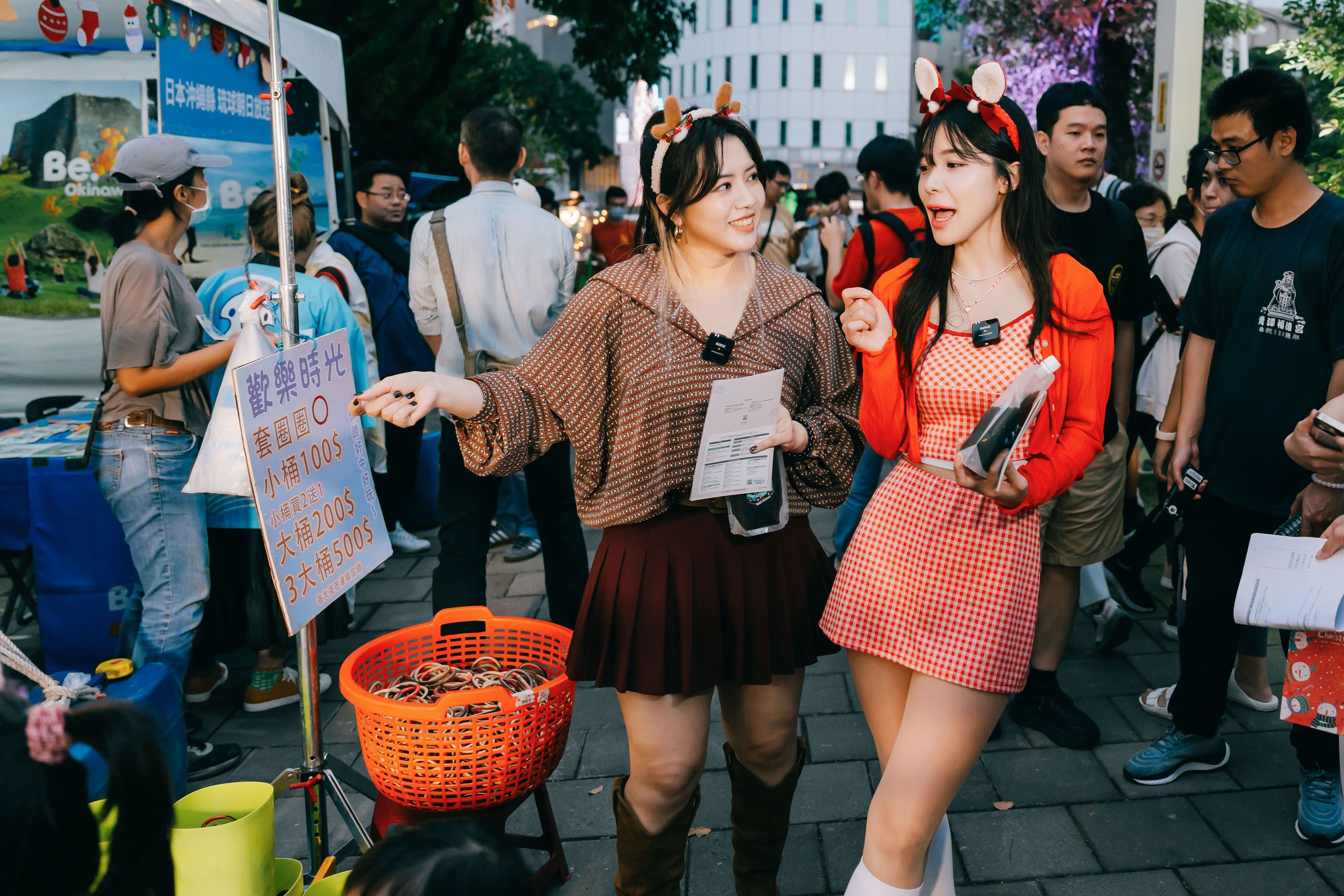 ▲李多慧開箱新北歡樂耶誕城。（圖／新北市觀旅局提供）