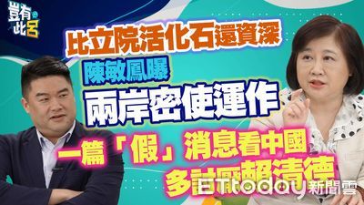 陳敏鳳曝兩岸密使運作　一篇「假」消息看中國多討厭賴清德