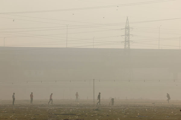 ▲▼2024年11月印度首都德里（Delhi）空汙。（圖／路透）