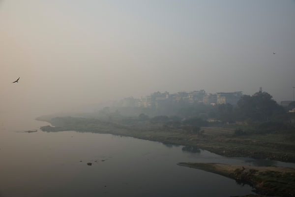 ▲▼2024年11月印度首都德里（Delhi）空汙。（圖／路透）