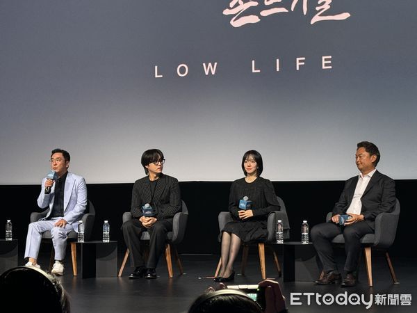 ▲柳承龍、梁世宗、林秀晶主演《下流大盜》。（圖／記者黃庠棻攝）