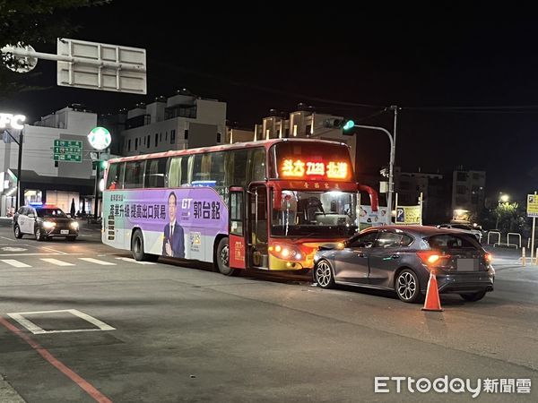 ▲▼快訊／雲林轎車逆向撞上台西客運　男駕駛車上有酒「酒測值0.85」。（圖／民眾提供）