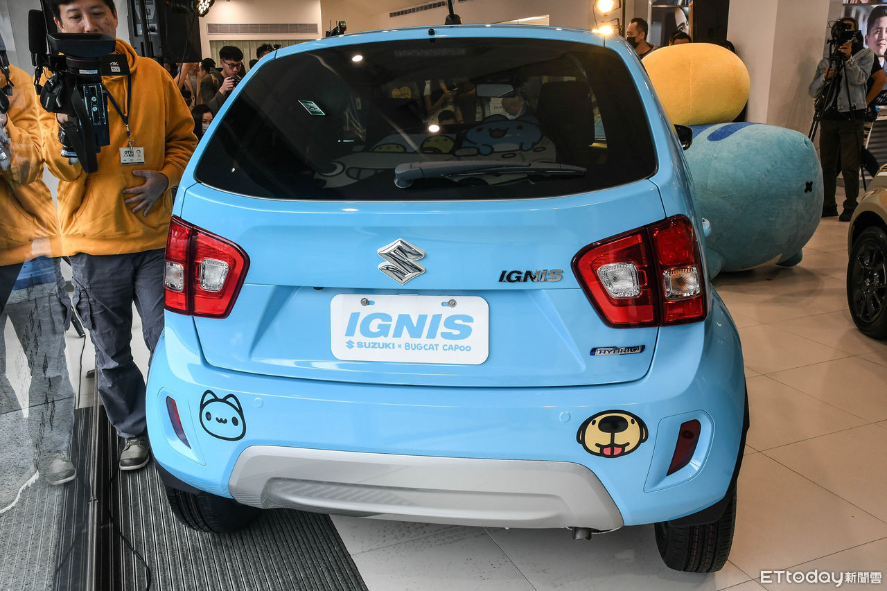 ▲Suzuki Ignis與咖波聯名互動，超可愛特仕車登場。（圖／記者徐煜展攝）