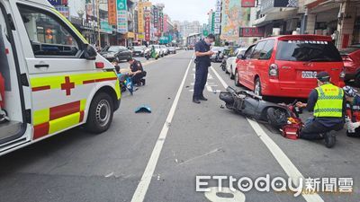 快訊／台中男跨雙黃線鬼切！28歲媽重摔　6月大男嬰重傷凌晨不治