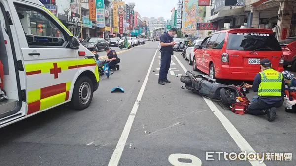 ▲▼快訊／台中男鬼切！28歲媽騎車重摔　6月大男嬰無生命跡象送醫。（圖／記者鄧木卿翻攝）