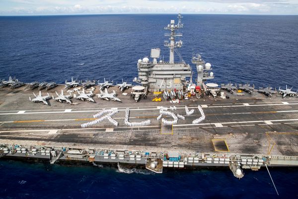 ▲▼尼米茲級航空母艦華盛頓號（USS George Washington, CVN 73）。（圖／美國海軍）