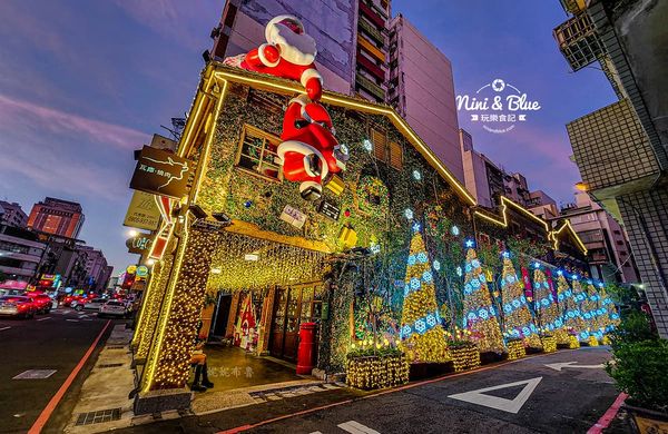 ▲▼台中老宅再度變身「夢幻薑餅屋」點亮千顆燈泡超好拍。（圖／部落客nini and blue提供）