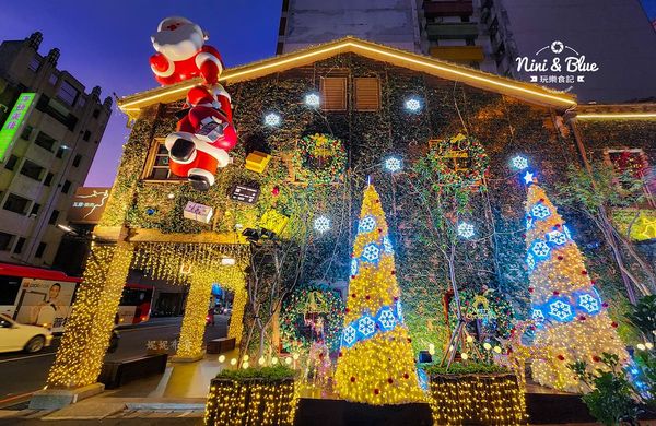 ▲▼台中老宅再度變身「夢幻薑餅屋」點亮千顆燈泡超好拍。（圖／部落客nini and blue提供）