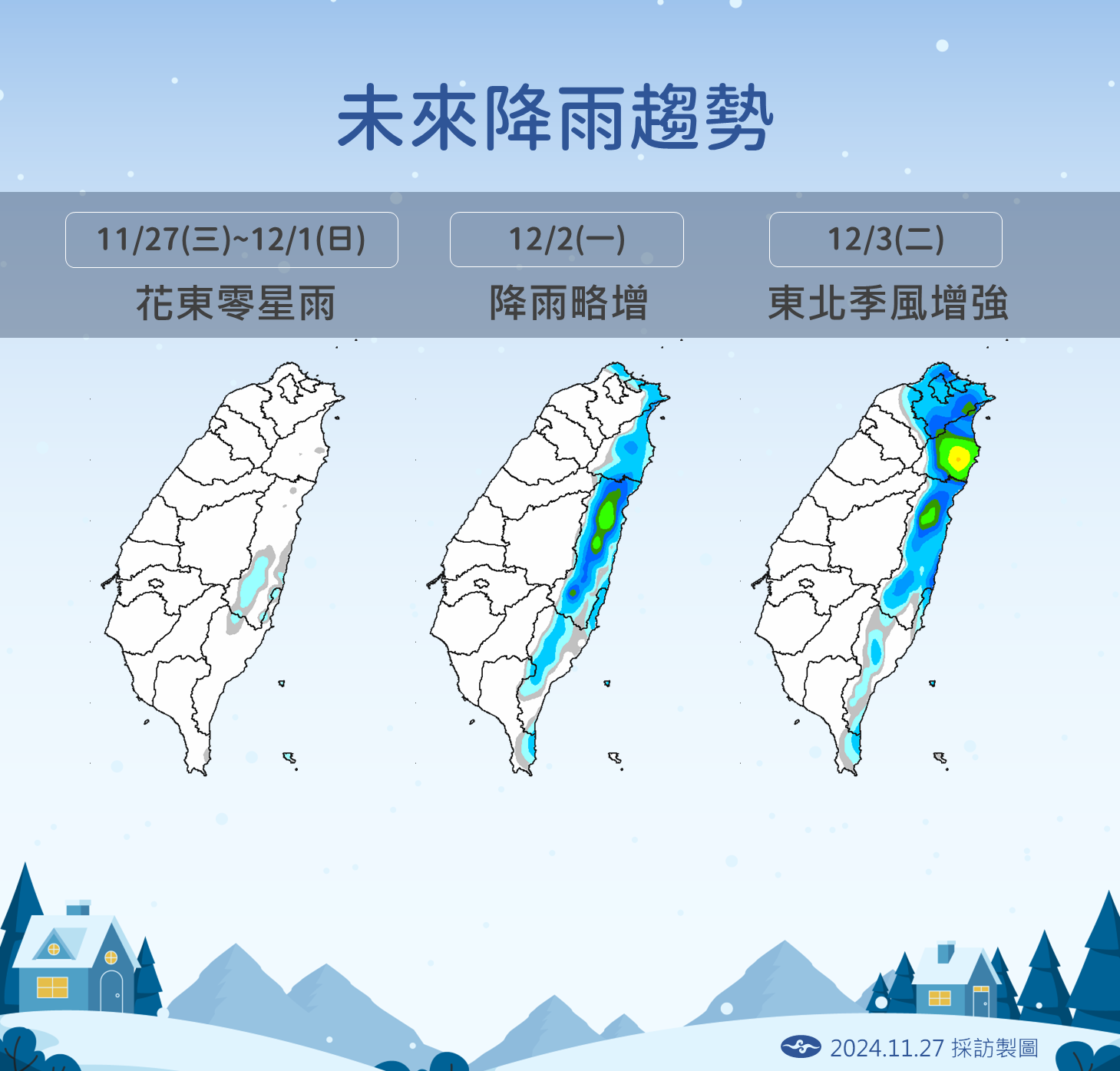 ▲▼天氣趨勢。（圖／氣象署提供）