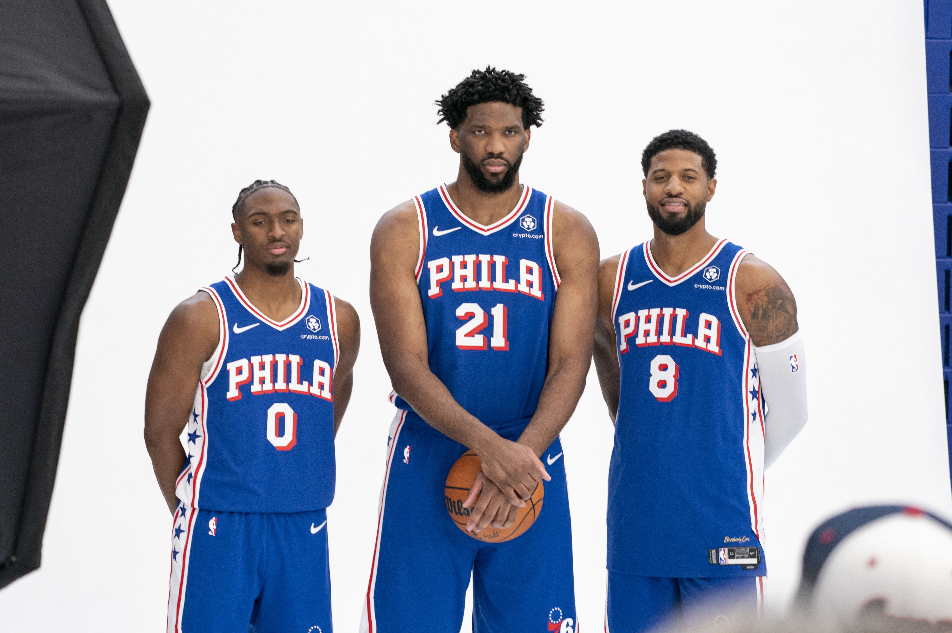 ▲▼七六人三巨頭喬治、恩比德、馬克西。（圖／達志影像／美聯社）