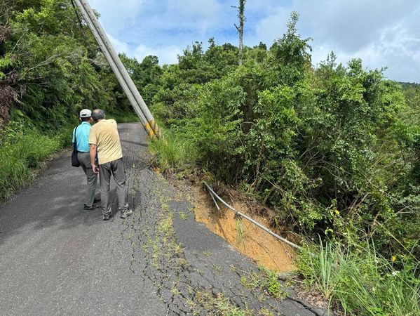 ▲跑馬古道於11月4日受康芮颱風影響，1.5公里附近路基流失，為保護遊客安全，預計全線封閉至今年底。圖／林業署宜蘭分署提供）