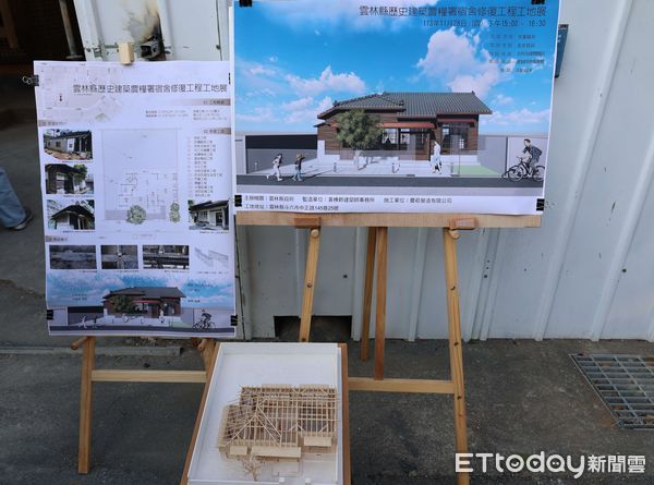 ▲歷史建築「農糧署宿舍」修復工程即將於今年12月底完工。（圖／記者王悉宇翻攝）