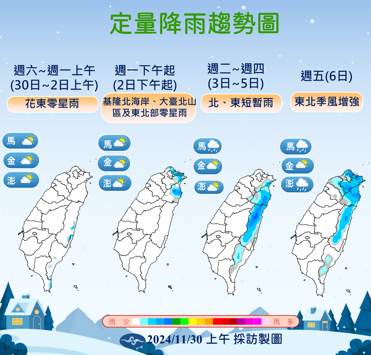 ▲▼天氣趨勢。（圖／氣象署提供）