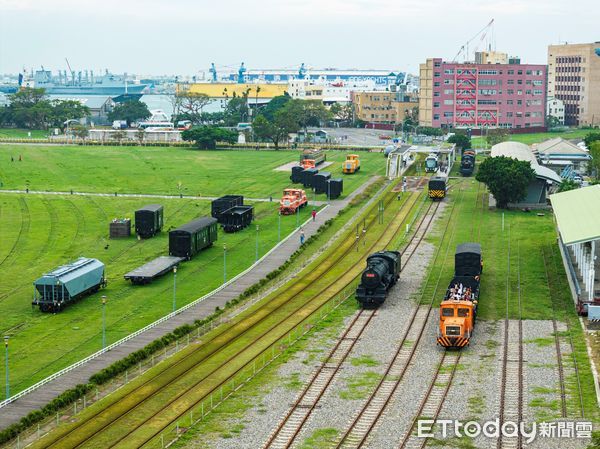 ▲哈瑪星鐵道園區動靜態展示共29款31輛火車。（圖／記者許宥孺翻攝）