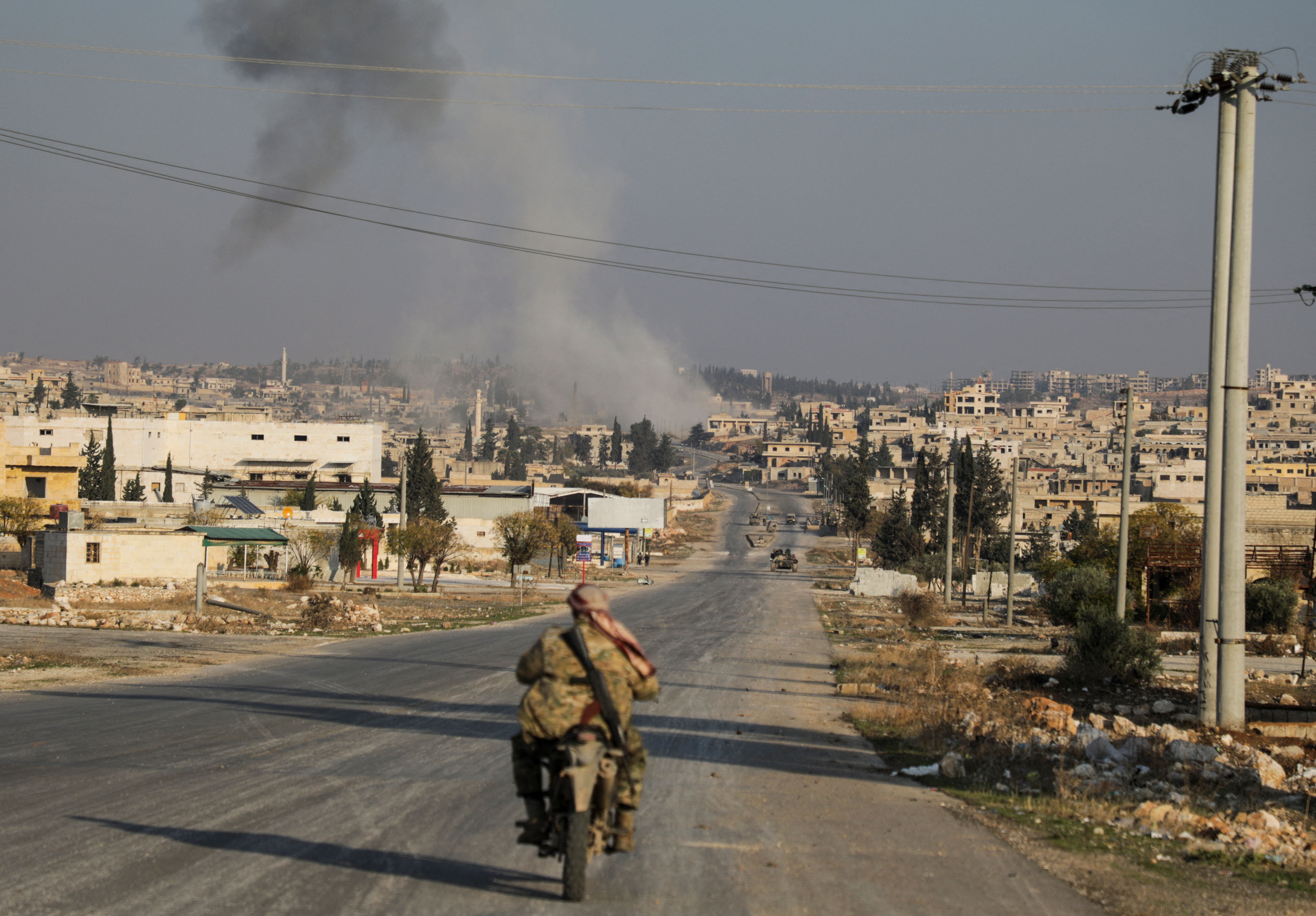 ▲▼ 敘利亞反抗軍伊斯蘭主義武裝團體「沙姆解放組織」（Hayat Tahrir al-Sham，HTS）近期攻下阿勒坡市中心。（圖／路透）