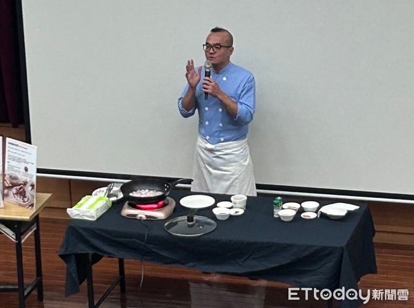 ▲團膳公會在校園推廣食米文化。（圖／全國團膳公會提供）