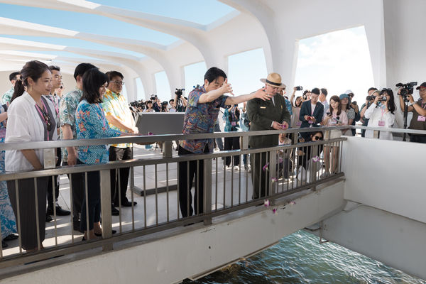 ▲▼賴清德參訪夏威夷亞利桑納號戰艦紀念館。（圖／總統府提供）