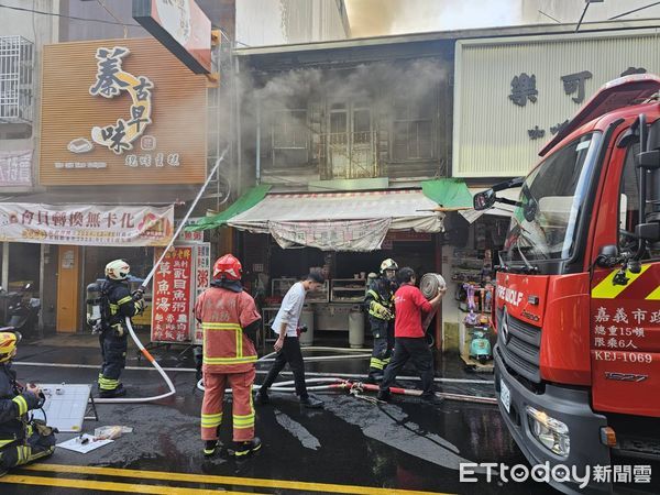 ▲▼    嘉義市公明路草魚粥火警   。（圖／記者翁伊森翻攝）