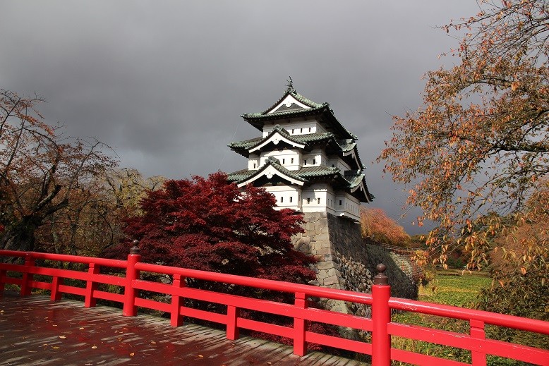 一地黃色灑落 弘前城公園賞楓此刻最美