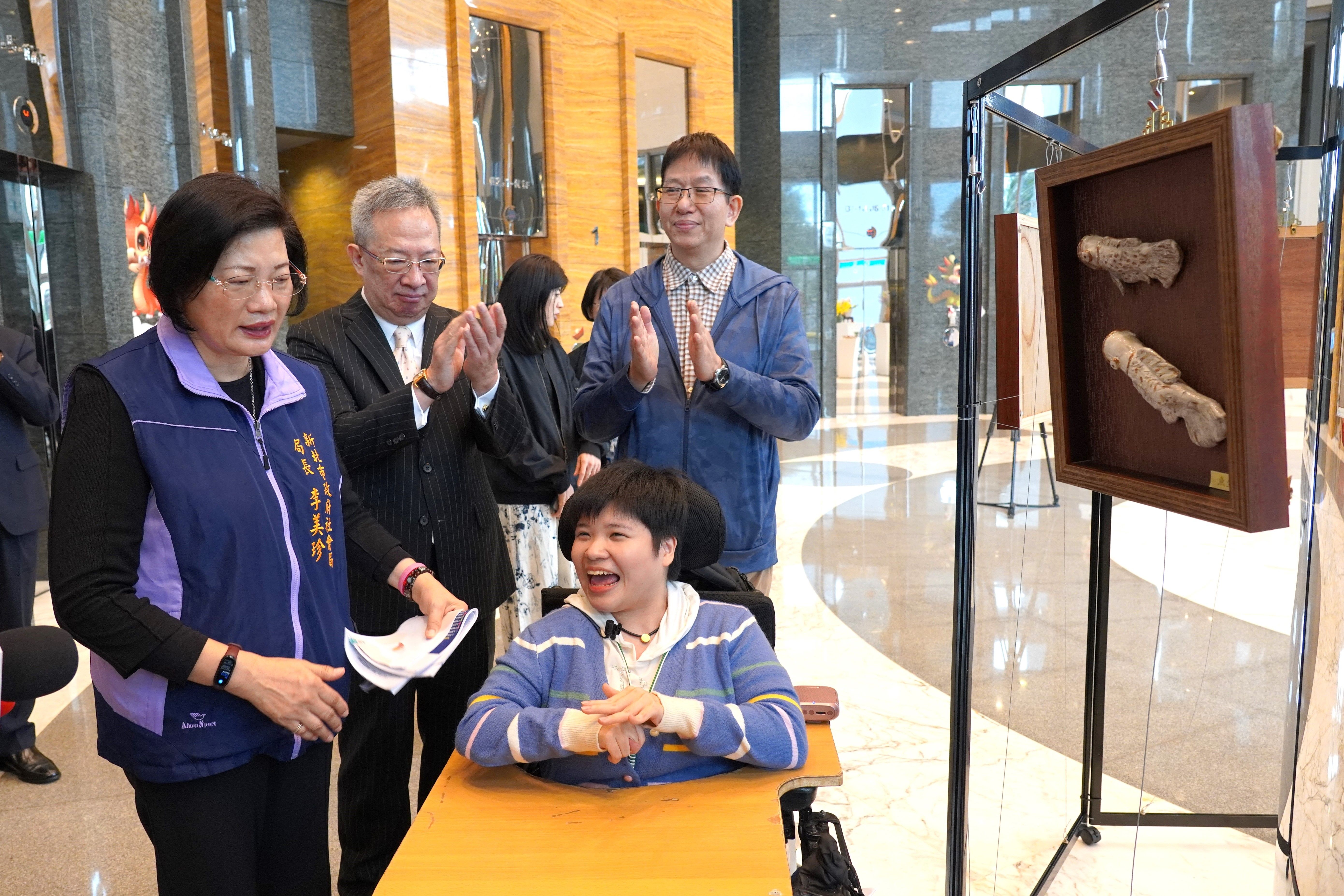 ▲新北八里愛心教養院陶藝展。（圖／新北市社會局提供）