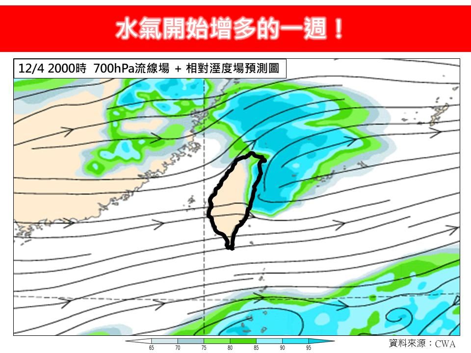 ▲▼今日起天氣受東北季風影響，迎風面水氣明顯偏多             。（圖／翻攝林老師氣象站臉書）