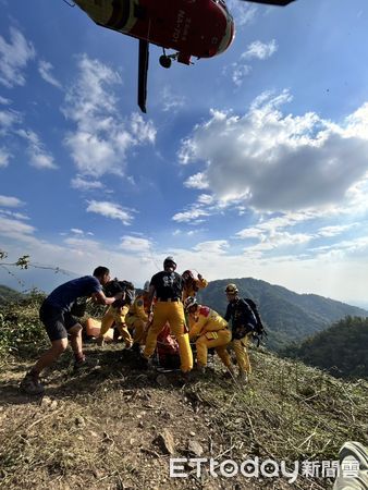 ▲▼美濃登山救援             。（圖／記者吳世龍翻攝）