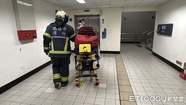 	▲左營高鐵發生旅客落軌。（圖／記者吳世龍攝）