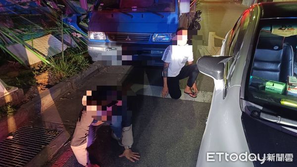 ▲▼男子懷疑女友和嫩男搞曖昧，昨晚持空氣槍深夜大亂鬥。（圖／民眾提供，下同）