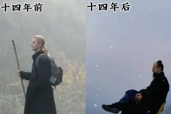 ▲▼美國男子來湖北武當山習武14年：金髮變黑髮 本人回應原因            。（圖／翻攝 武當傑克YT）