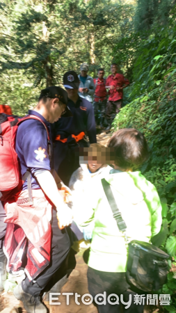 ▲山友陳姓男子於溪頭登山步道發生心肌梗塞，所幸平安獲救。（圖／記者高堂堯翻攝）