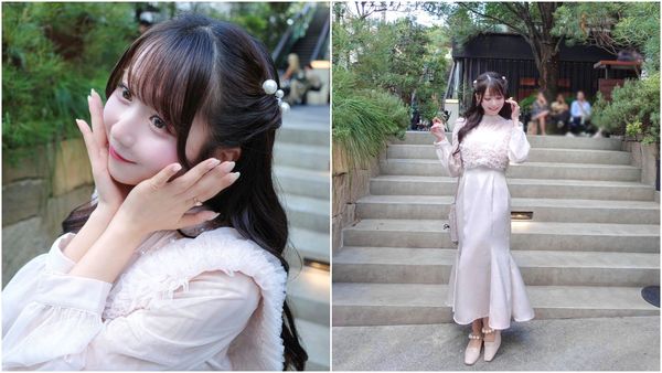 日本女偶像禮服顏色太像白色，NG穿搭惹眾怒。（翻攝X@otani_emiri）