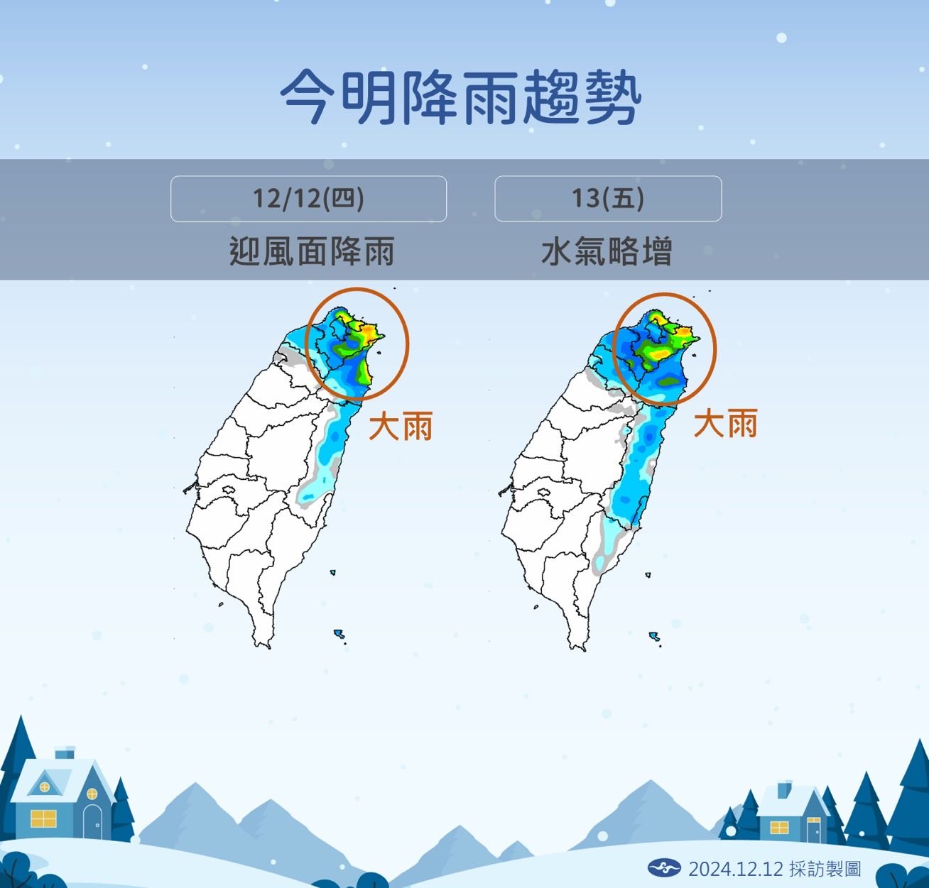 ▲▼未來天氣趨勢。（圖／氣象署提供）