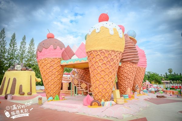 ▲▼芭達雅冰淇淋甜點樂園最新門票資訊，必拍冰淇淋樹、薑餅小火車和蛋糕溜滑梯。（圖／滿分提供）
