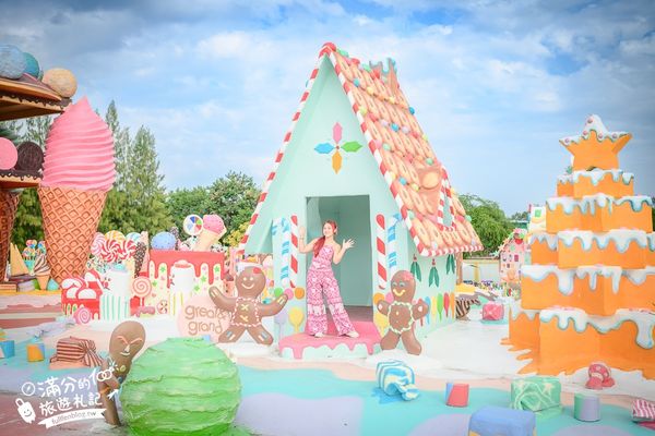 ▲▼芭達雅冰淇淋甜點樂園最新門票資訊，必拍冰淇淋樹、薑餅小火車和蛋糕溜滑梯。（圖／滿分提供）