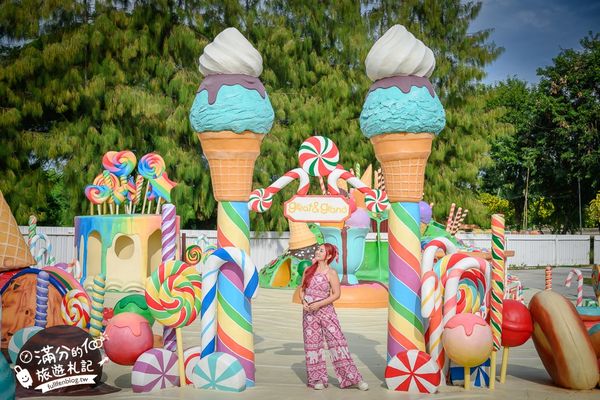▲▼芭達雅冰淇淋甜點樂園最新門票資訊，必拍冰淇淋樹、薑餅小火車和蛋糕溜滑梯。（圖／滿分提供）