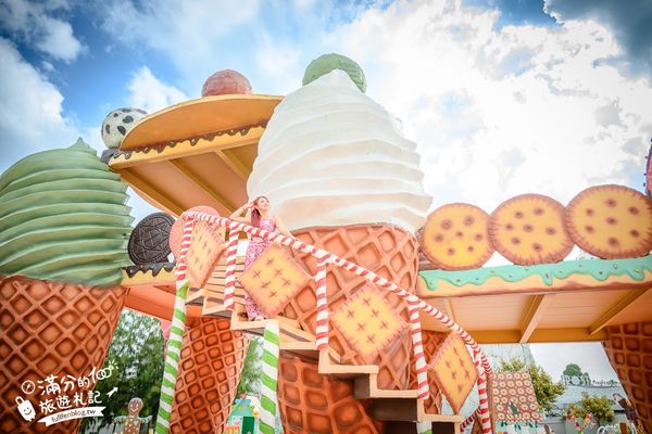 ▲▼芭達雅冰淇淋甜點樂園最新門票資訊，必拍冰淇淋樹、薑餅小火車和蛋糕溜滑梯。（圖／滿分提供）