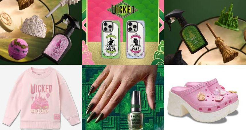 電影《魔法壞女巫》聯名商品超魔幻！OPI、LUSH、CROCS、Roots、犀牛盾商品一次看