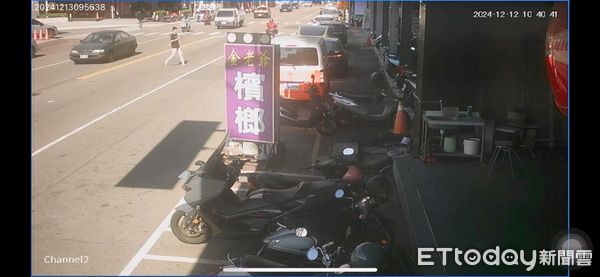 ▲▼台中醉男酒駕撞死人的前6分鐘才走出KTV，而且還撞上2輛汽車1輛機車。（圖／民眾提供，下同）