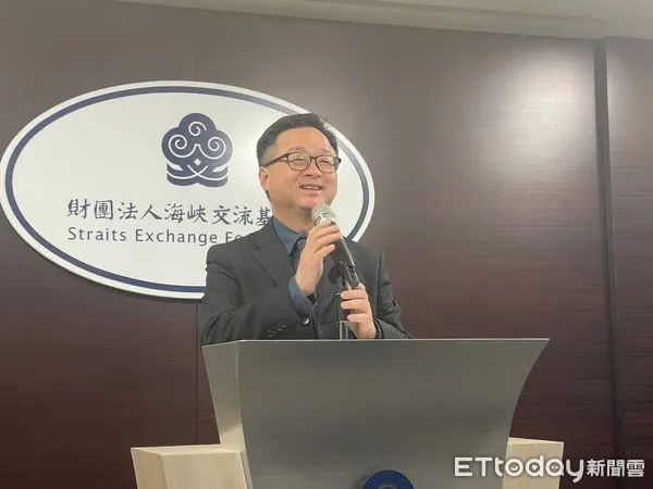 ▲▼  海基會秘書長羅文嘉    。（圖／記者任以芳攝）
