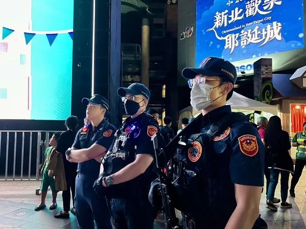 新北耶誕城「智」享安全 3D科技防線 守護萬人狂歡（圖／新北市政府警察局提供）