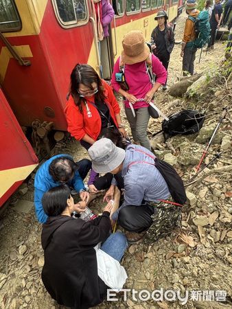 ▲▼   阿里山林鐵列車事故          。（圖／記者翁伊森翻攝）