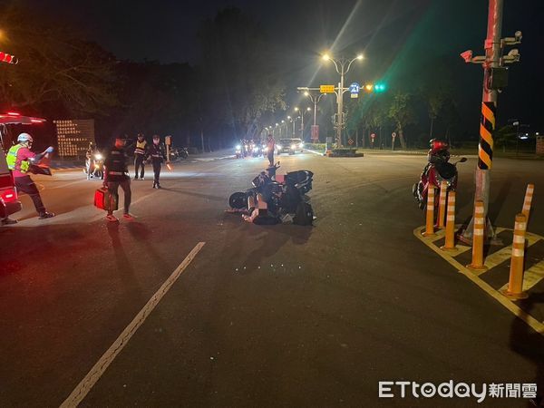 ▲屏東科技大學校園內12日下午發生機車事故            。（圖／警方提供）